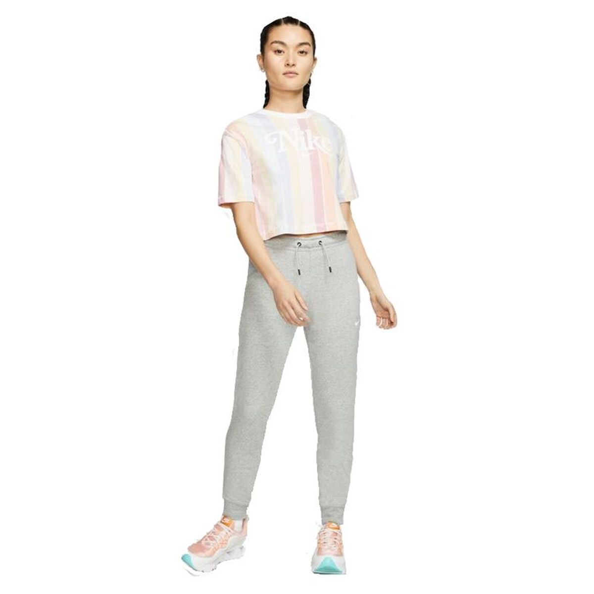 Long Sports Trousers Nike Sportswear Essential W Grey Lady-4