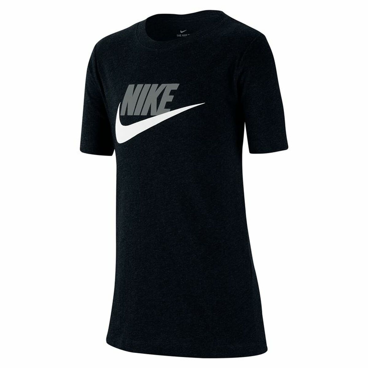 Child's Short Sleeve T-Shirt Nike Sportswear Black-0