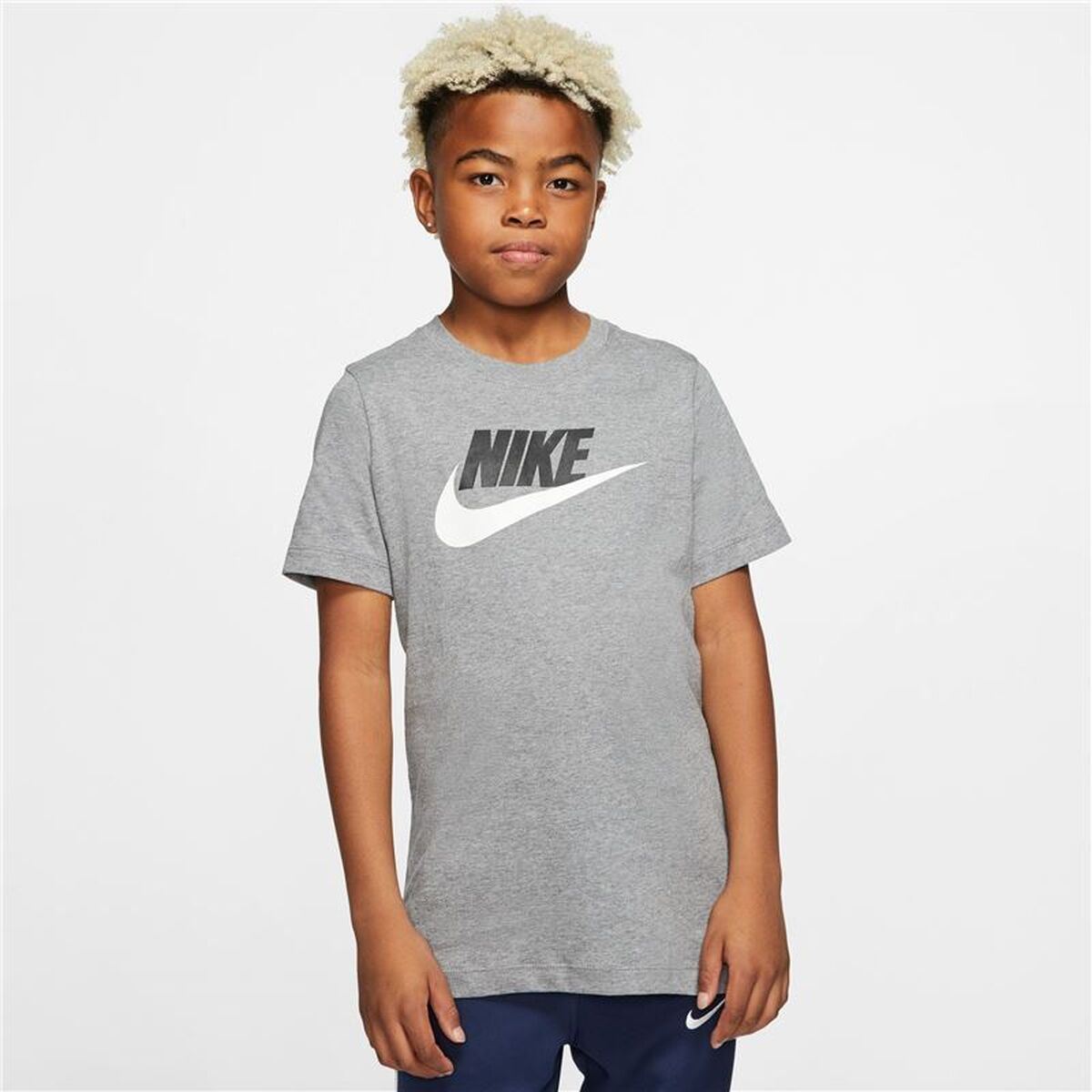 Child's Short Sleeve T-Shirt Nike AR5252-091-7