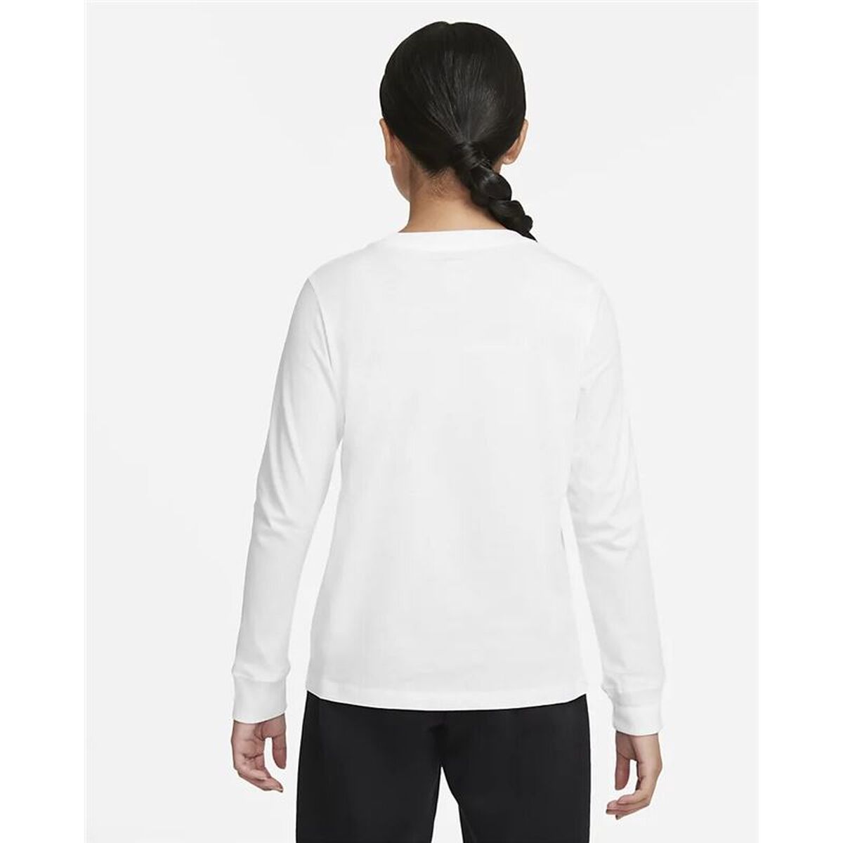 Child's Short Sleeve T-Shirt Nike CZ1260-100 White-6