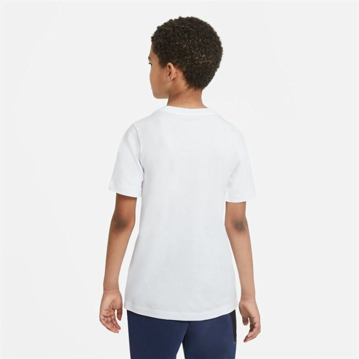 Children’s Short Sleeve T-Shirt Nike Sportswear White-5