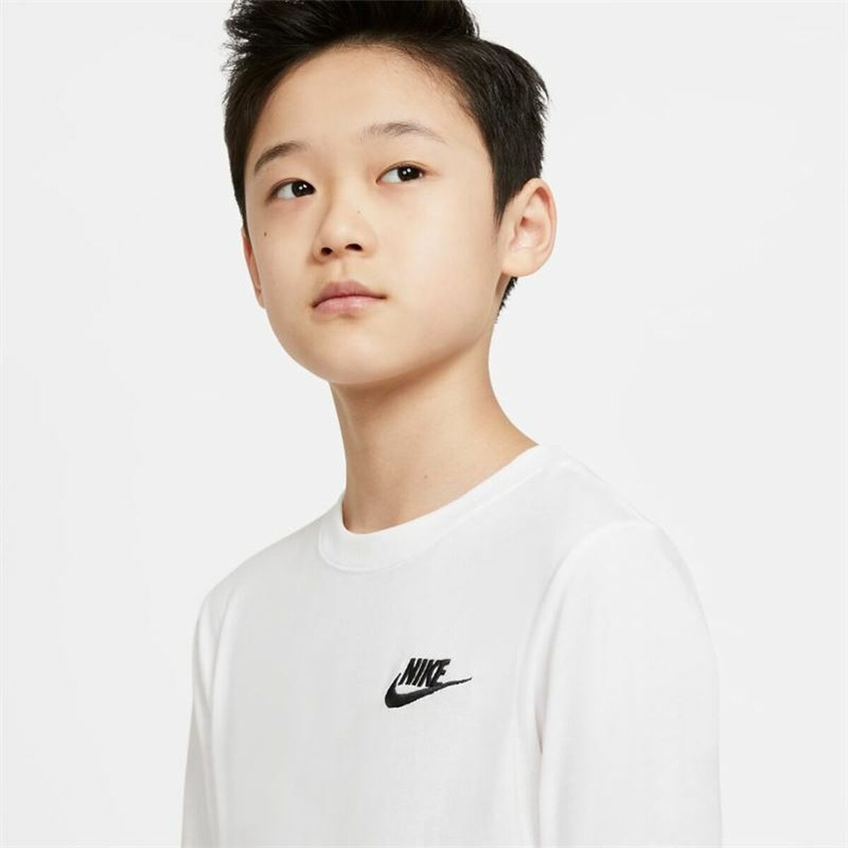 Children’s Long Sleeve T-Shirt Nike Sportswear White-4