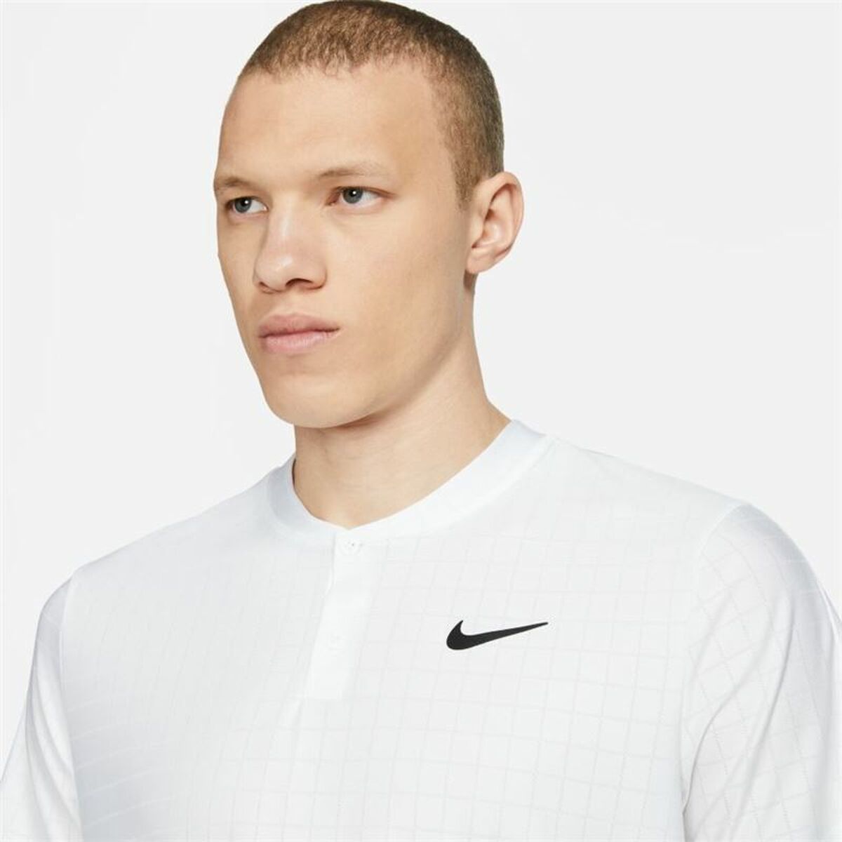 Men’s Short Sleeve Polo Shirt Nike Court Dri-Fit Advantage White-3