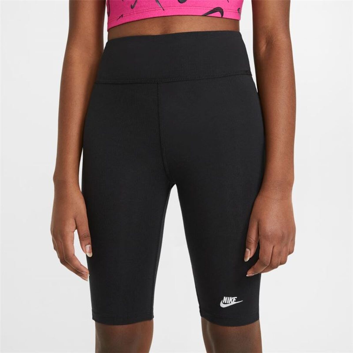 Sports Leggings for Children Nike Black-7