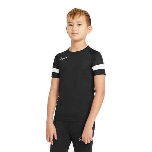 Child's Short Sleeve T-Shirt Nike CW6103-010 Black-0