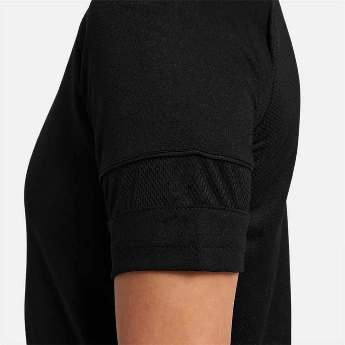 Child's Short Sleeve T-Shirt Nike Dri-Fit Academy Girls Black-12