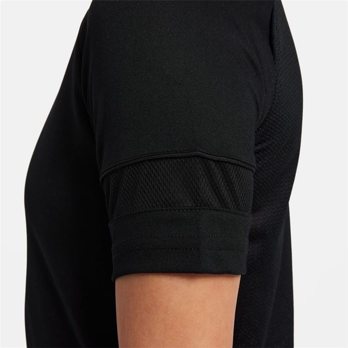 Child's Short Sleeve T-Shirt Nike Dri-Fit Academy Girls Black-3
