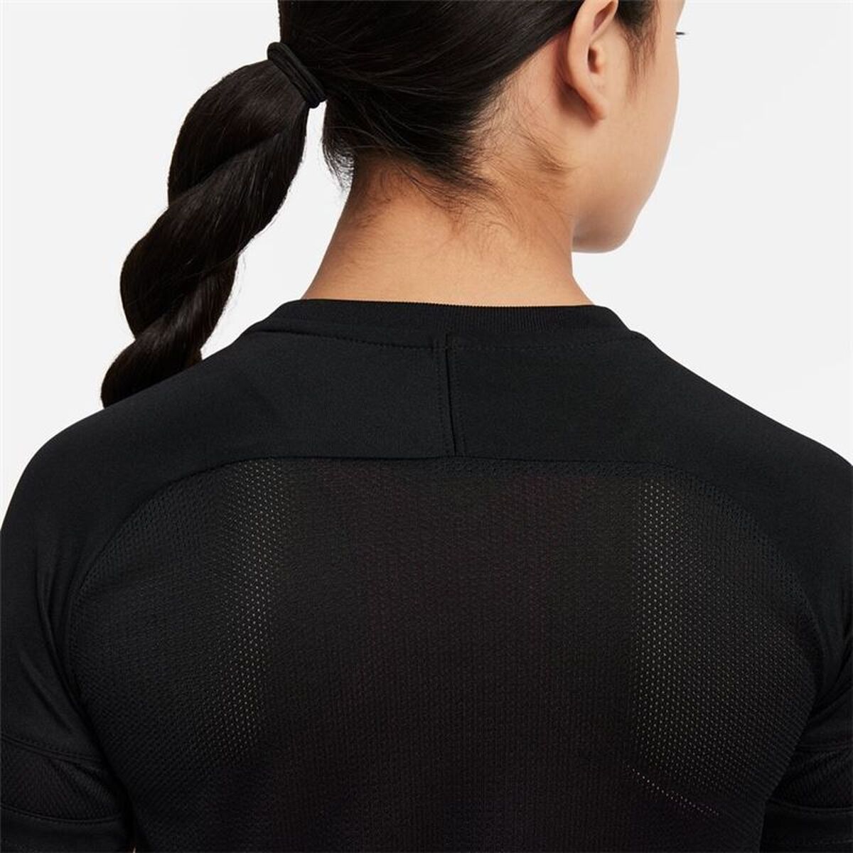 Child's Short Sleeve T-Shirt Nike Dri-Fit Academy Girls Black-2
