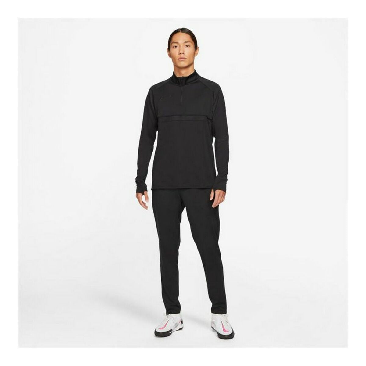 Men’s Long Sleeve T-Shirt Nike Dri-FIT Academy Black (2XL)-4