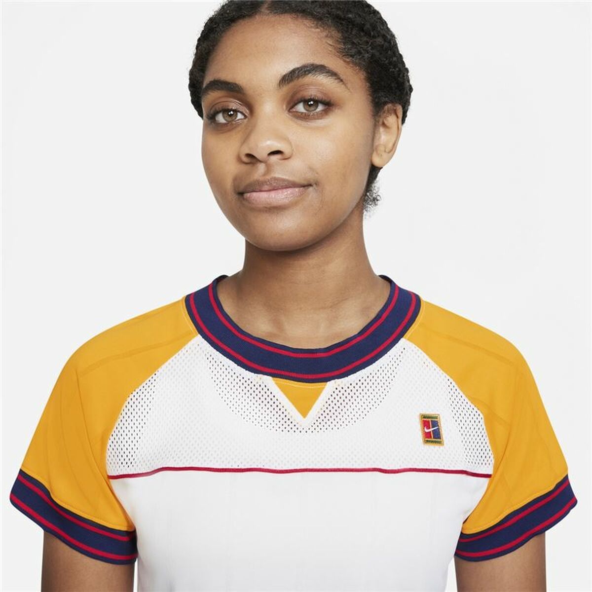 Women’s Short Sleeve T-Shirt Nike Court Dri-Fit Slam White-2