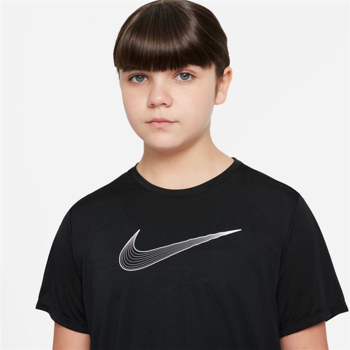 Child's Short Sleeve T-Shirt Nike DD7639-010 Black-6