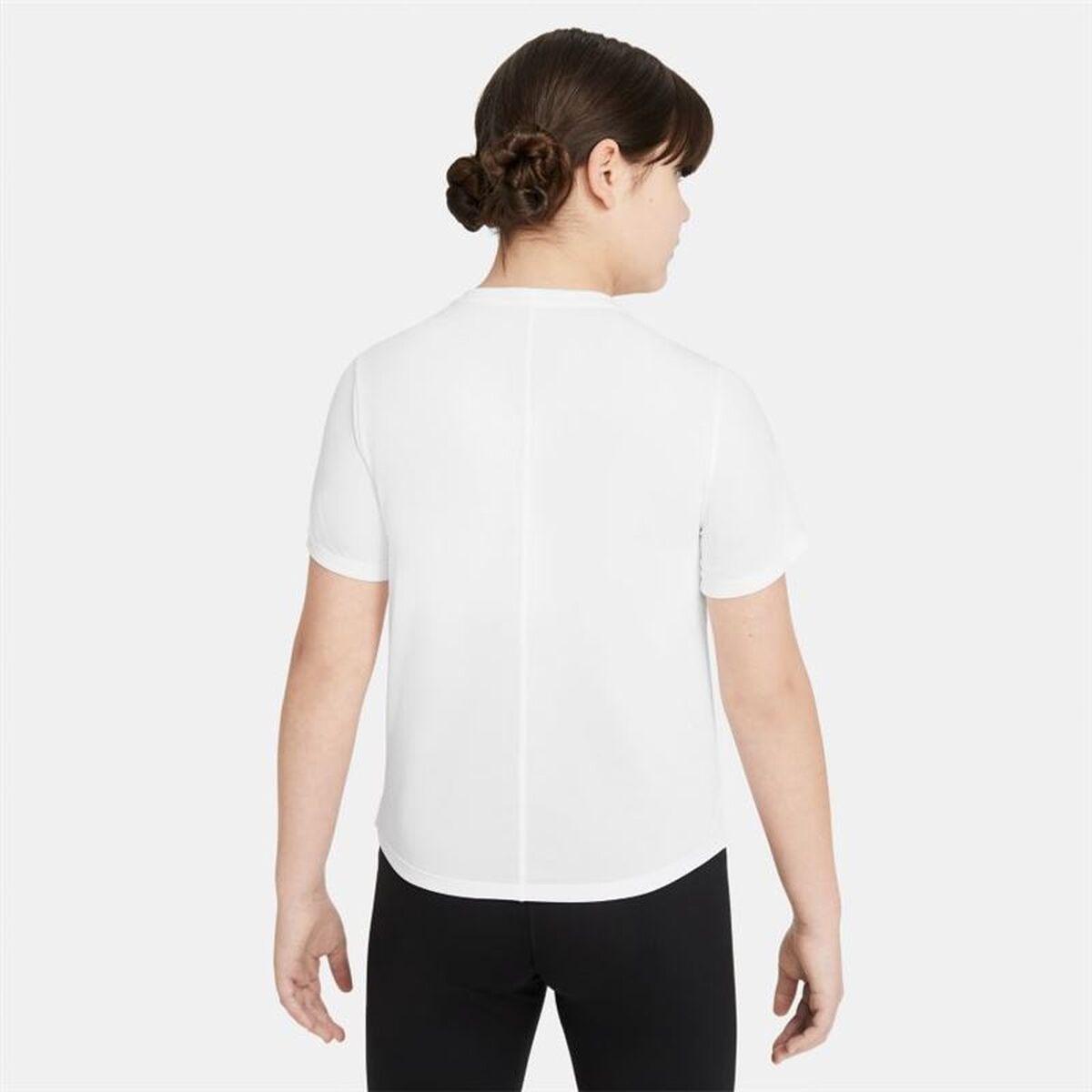 Child's Short Sleeve T-Shirt Nike DD7639-100 White-7