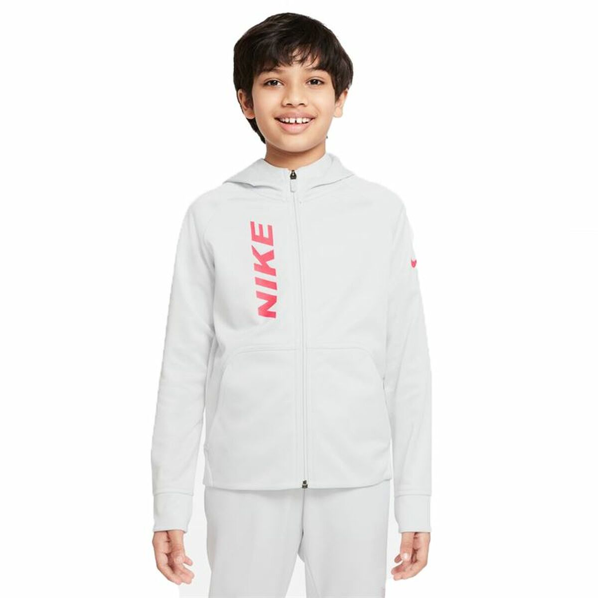 Children's Sports Jacket Nike Therma-FIT Grey
