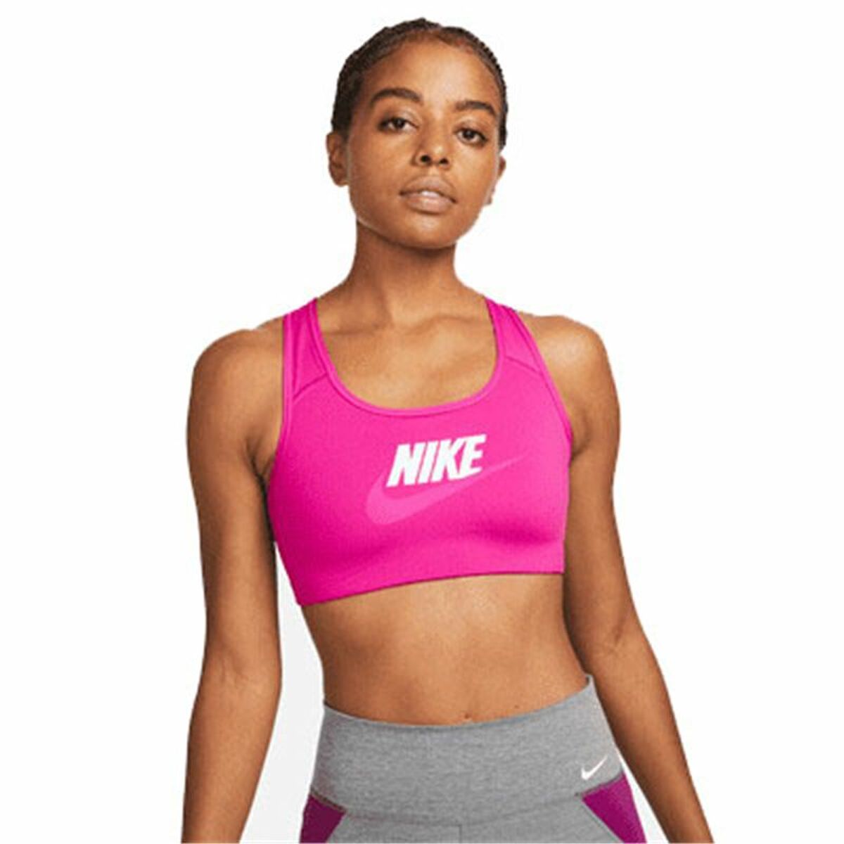 Sports Bra Nike Dri-FIT Swoosh Fuchsia-0