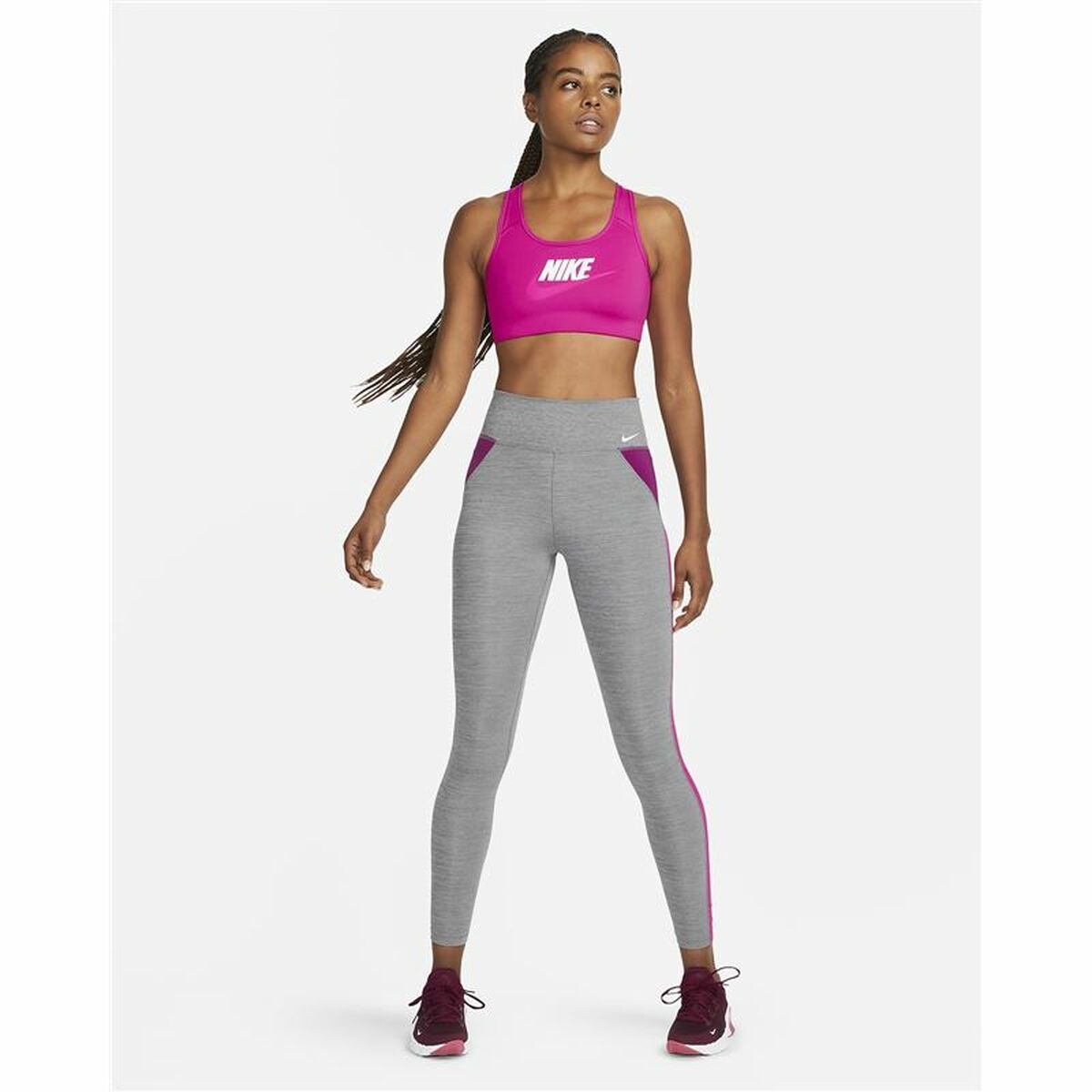 Sports Bra Nike Dri-FIT Swoosh Fuchsia-2