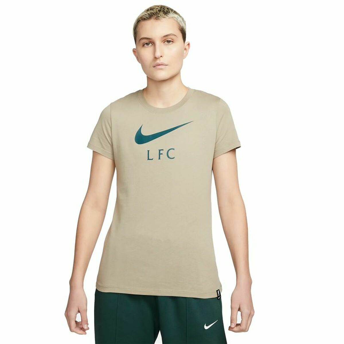 Women’s Short Sleeve T-Shirt Nike Liverpool FC Brown-0