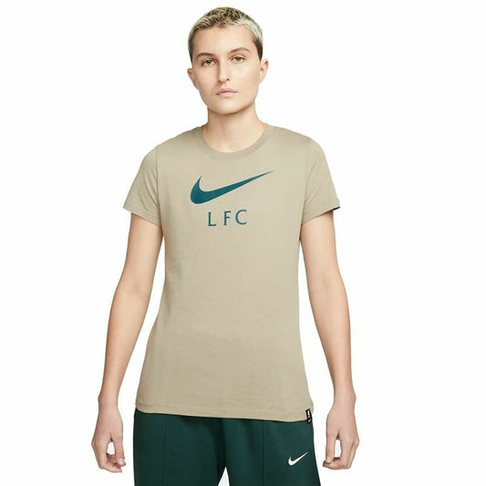 Women’s Short Sleeve T-Shirt Nike Liverpool FC Brown-0