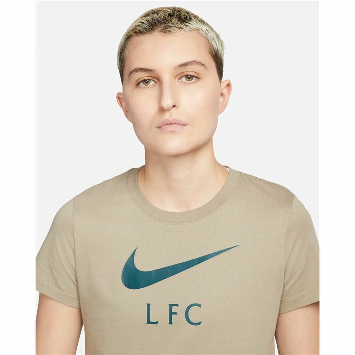 Women’s Short Sleeve T-Shirt Nike Liverpool FC Brown-4