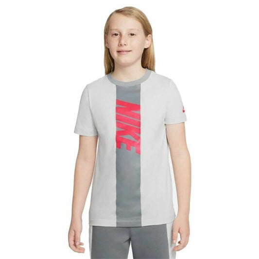 Child's Short Sleeve T-Shirt Nike Sportswear  White