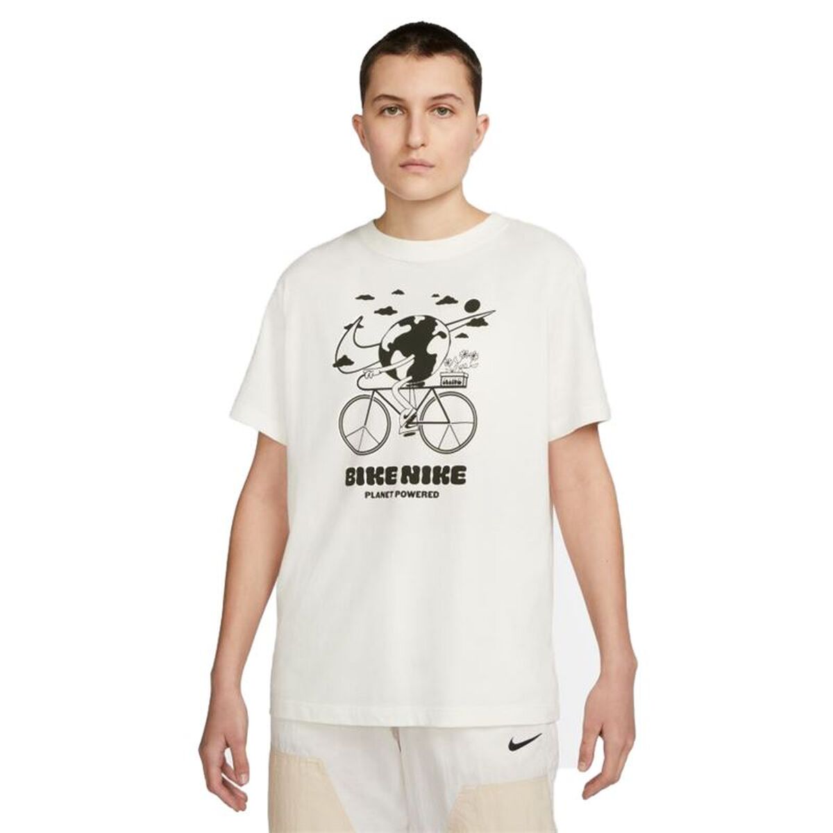 Men’s Short Sleeve T-Shirt Nike DQ3047-133 White-0