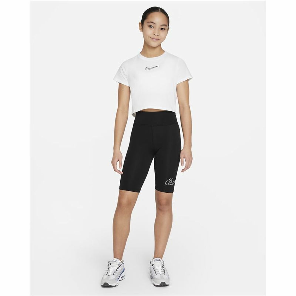 Child's Short Sleeve T-Shirt Nike Sportswear White