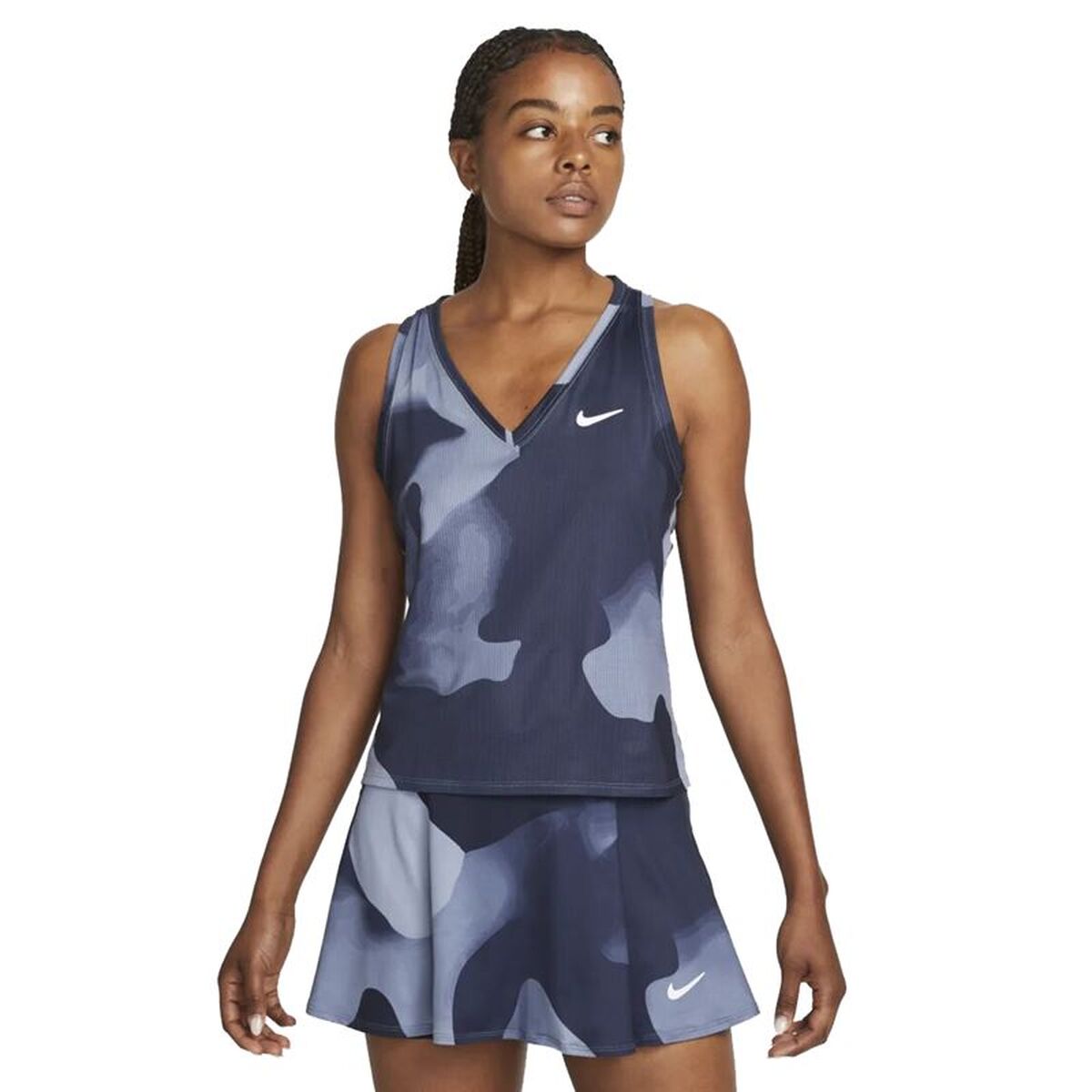 Tank Top Women Nike DD8847-493 Navy Blue (XS)-0