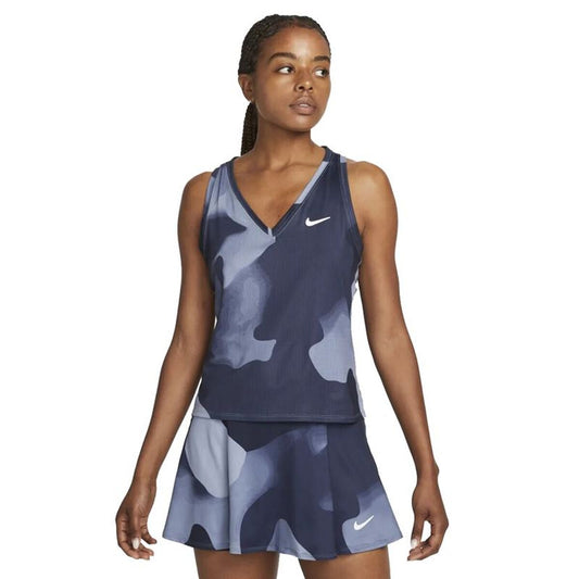 Tank Top Women Nike DD8847-493 Navy Blue (XS)-0