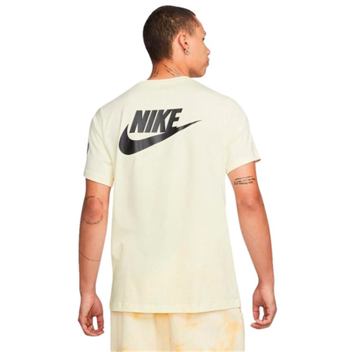 Men’s Short Sleeve T-Shirt Nike Have A Nice Day Beige-4