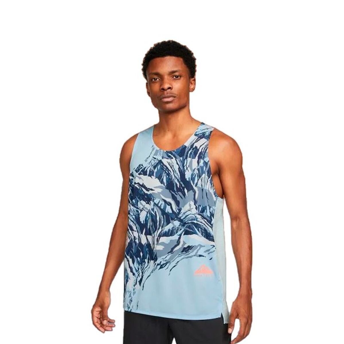 Men’s Short Sleeve T-Shirt Nike DM4781-441 Cyan-0