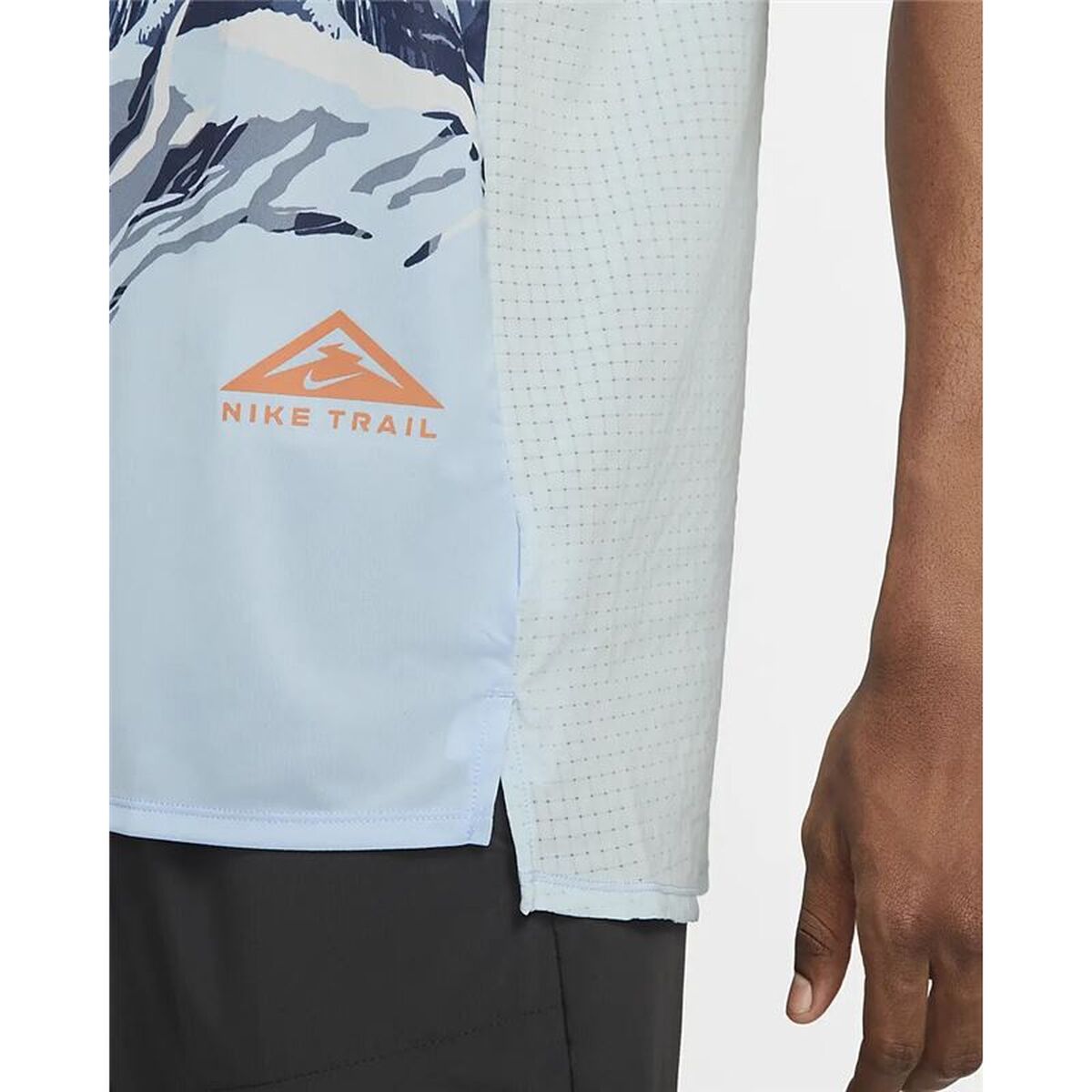 Men’s Short Sleeve T-Shirt Nike DM4781-441 Cyan-8