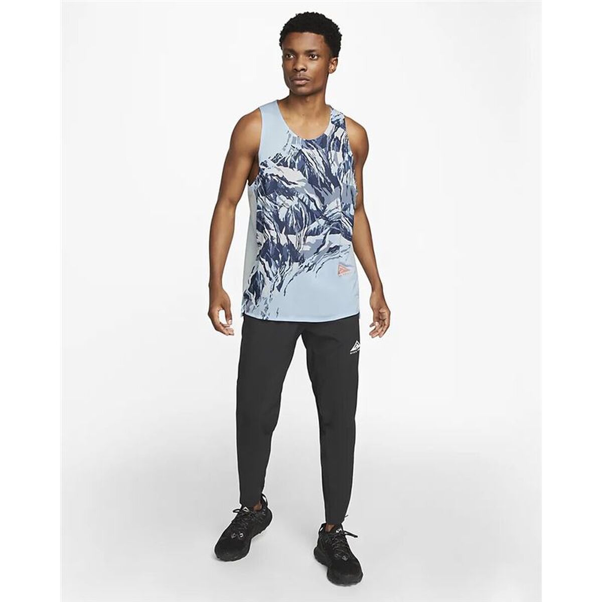 Men’s Short Sleeve T-Shirt Nike DM4781-441 Cyan-6