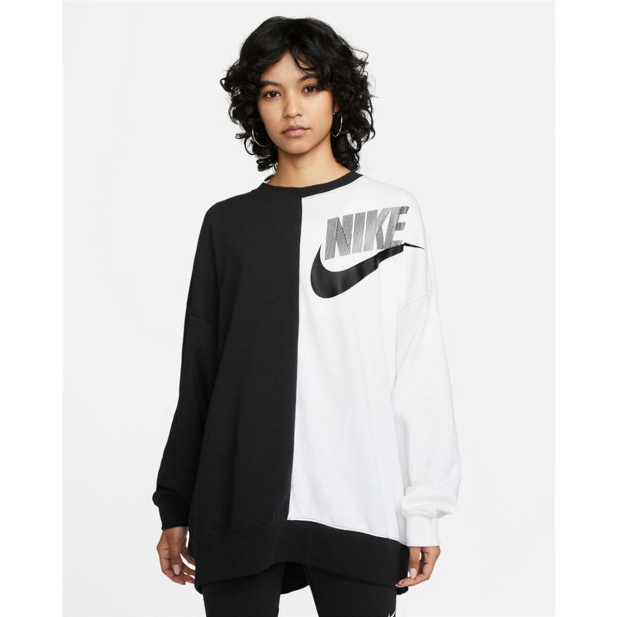 Women’s Sweatshirt without Hood Nike Sportswear Black-3