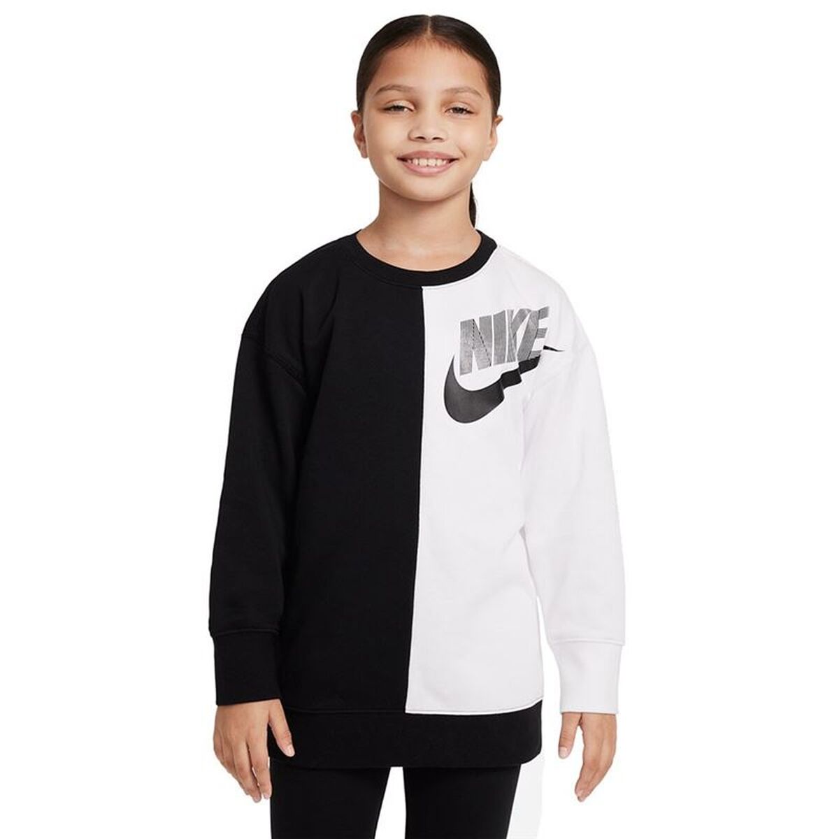 Hoodless Sweatshirt for Girls Nike Sportswear  Black-0