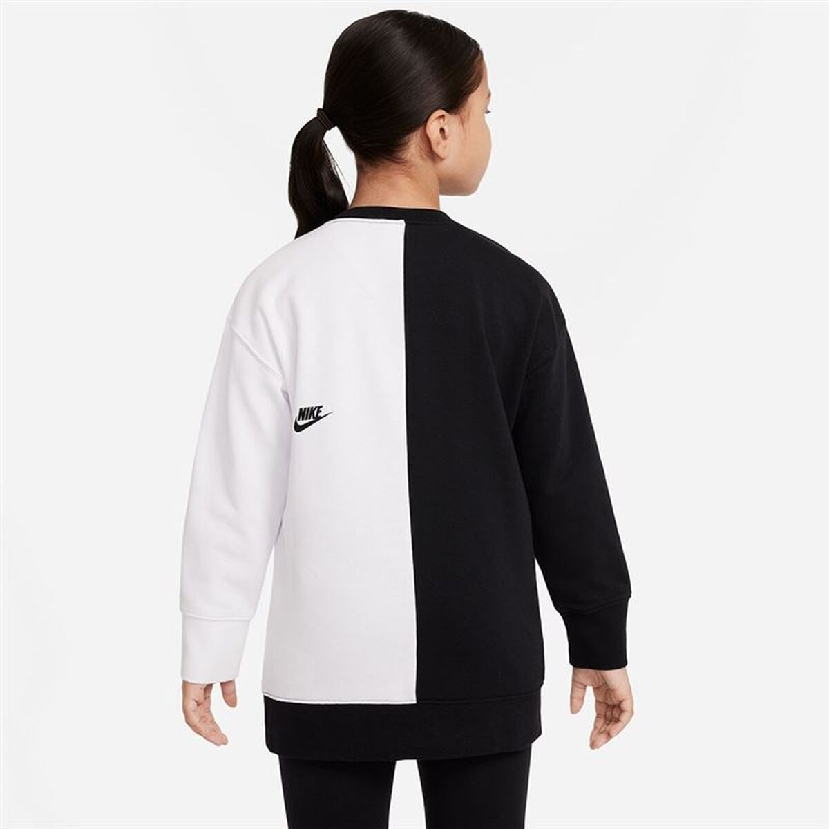 Hoodless Sweatshirt for Girls Nike Sportswear  Black-4