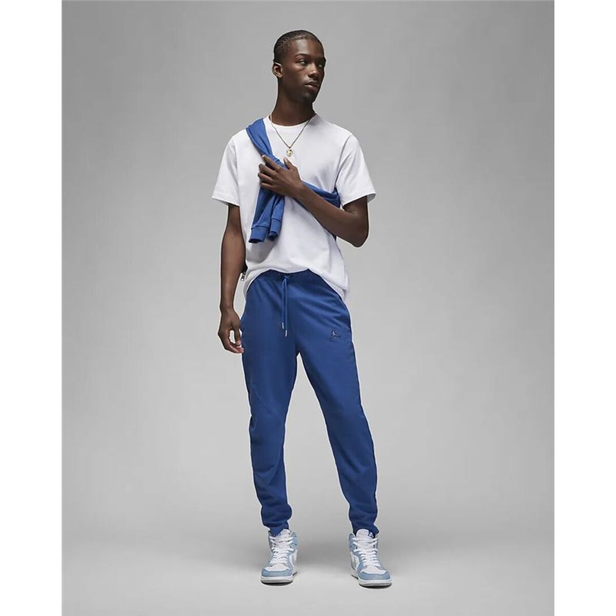 Long Sports Trousers Nike Jordan Essentials Dark blue Men-4