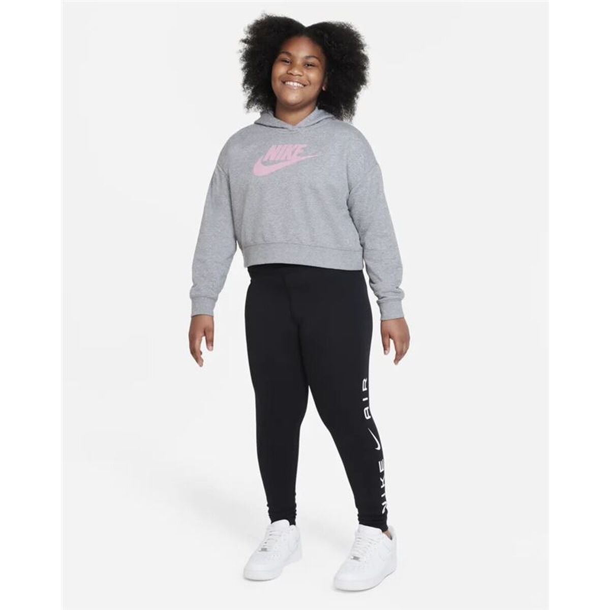 Hooded Sweatshirt for Girls Nike Sportswear Club Grey-2