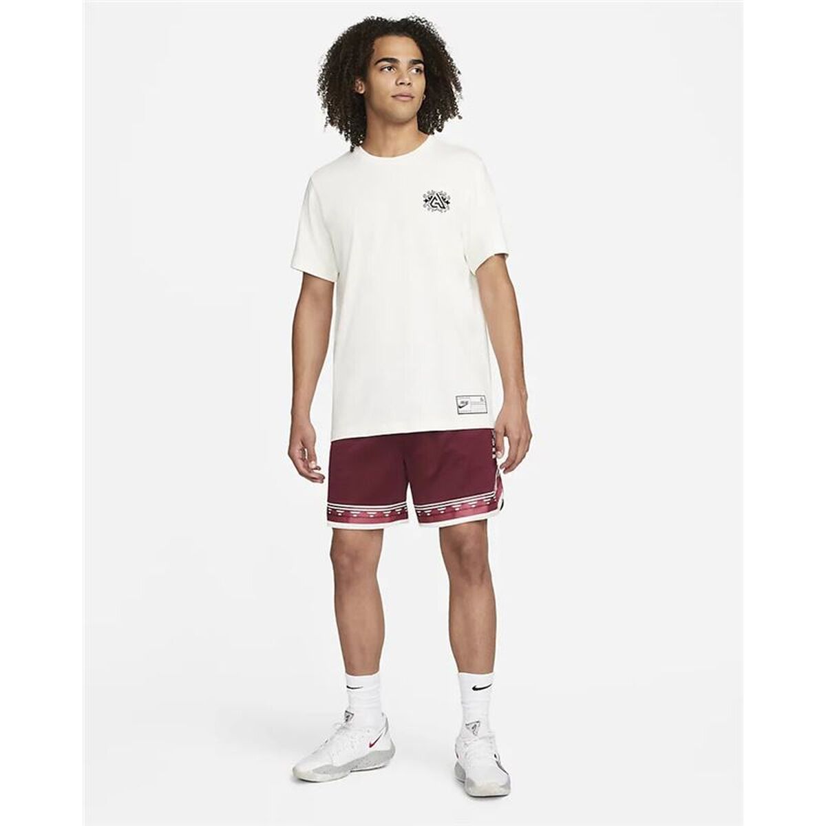 Men’s Short Sleeve T-Shirt Nike DR7619-133 White-4