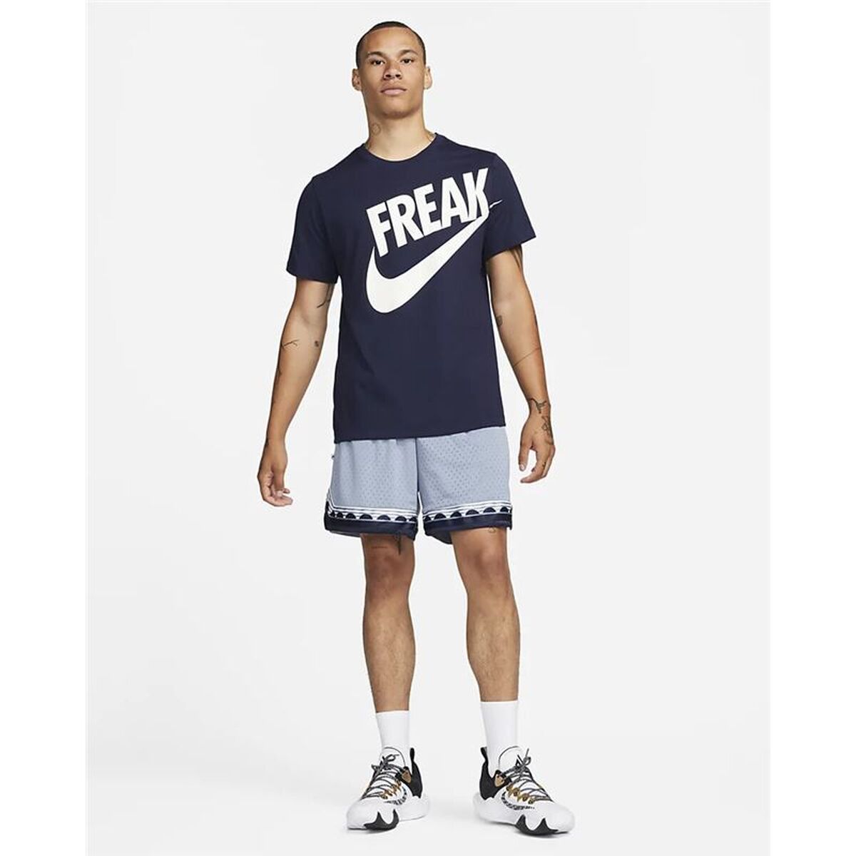 Men’s Short Sleeve T-Shirt Nike Giannis Dark blue-2