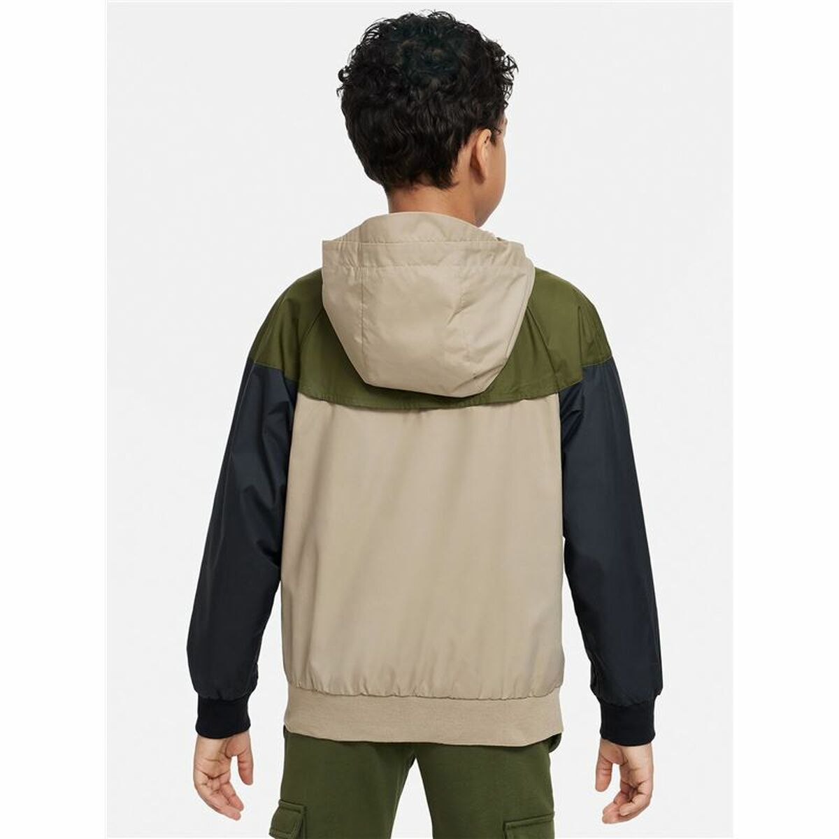 Children's Sports Jacket Nike Sportswear Windrunner Green-5