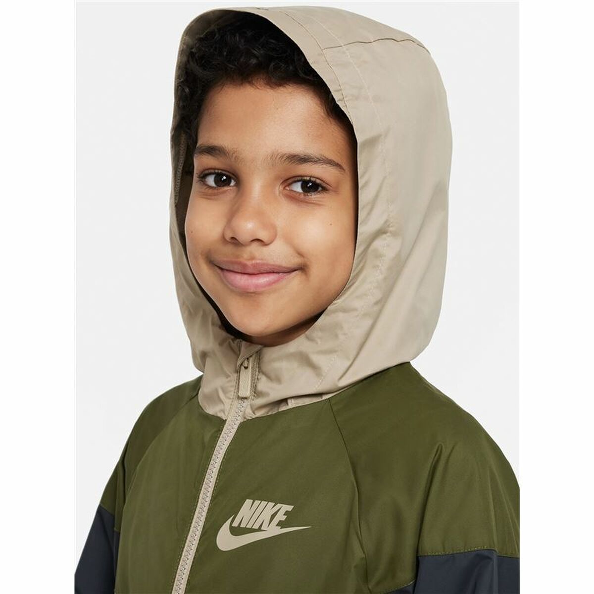 Children's Sports Jacket Nike Sportswear Windrunner Green-4