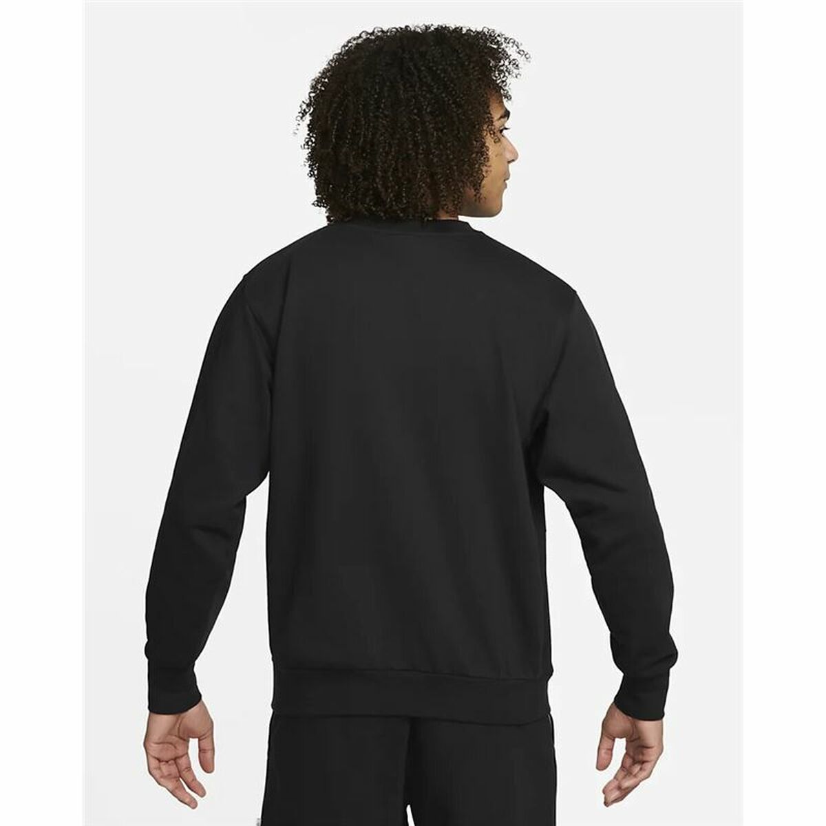 Men’s Sweatshirt without Hood Nike Dri-FIT Standard Issue Black XL-5