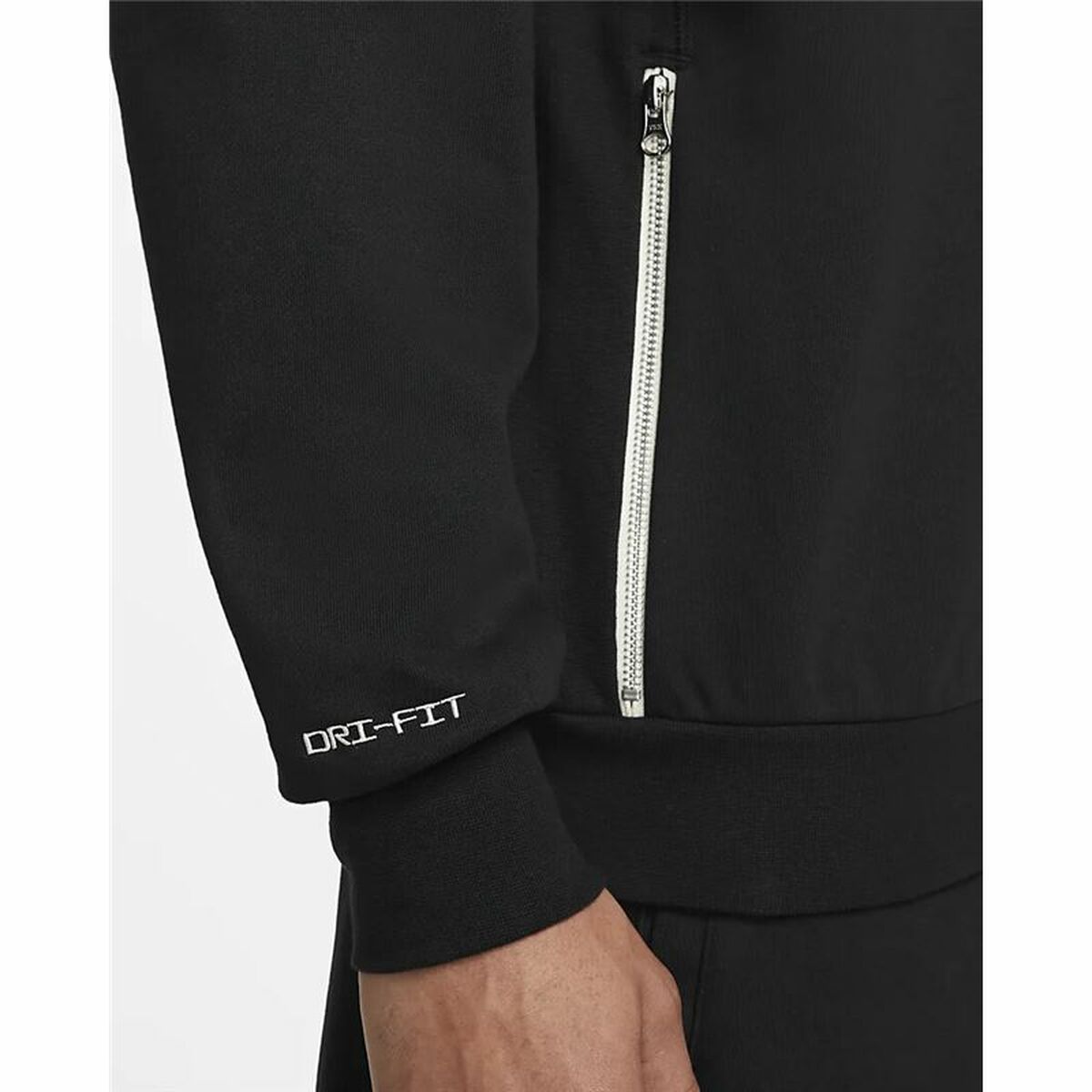 Men’s Sweatshirt without Hood Nike Dri-FIT Standard Issue Black XL-3