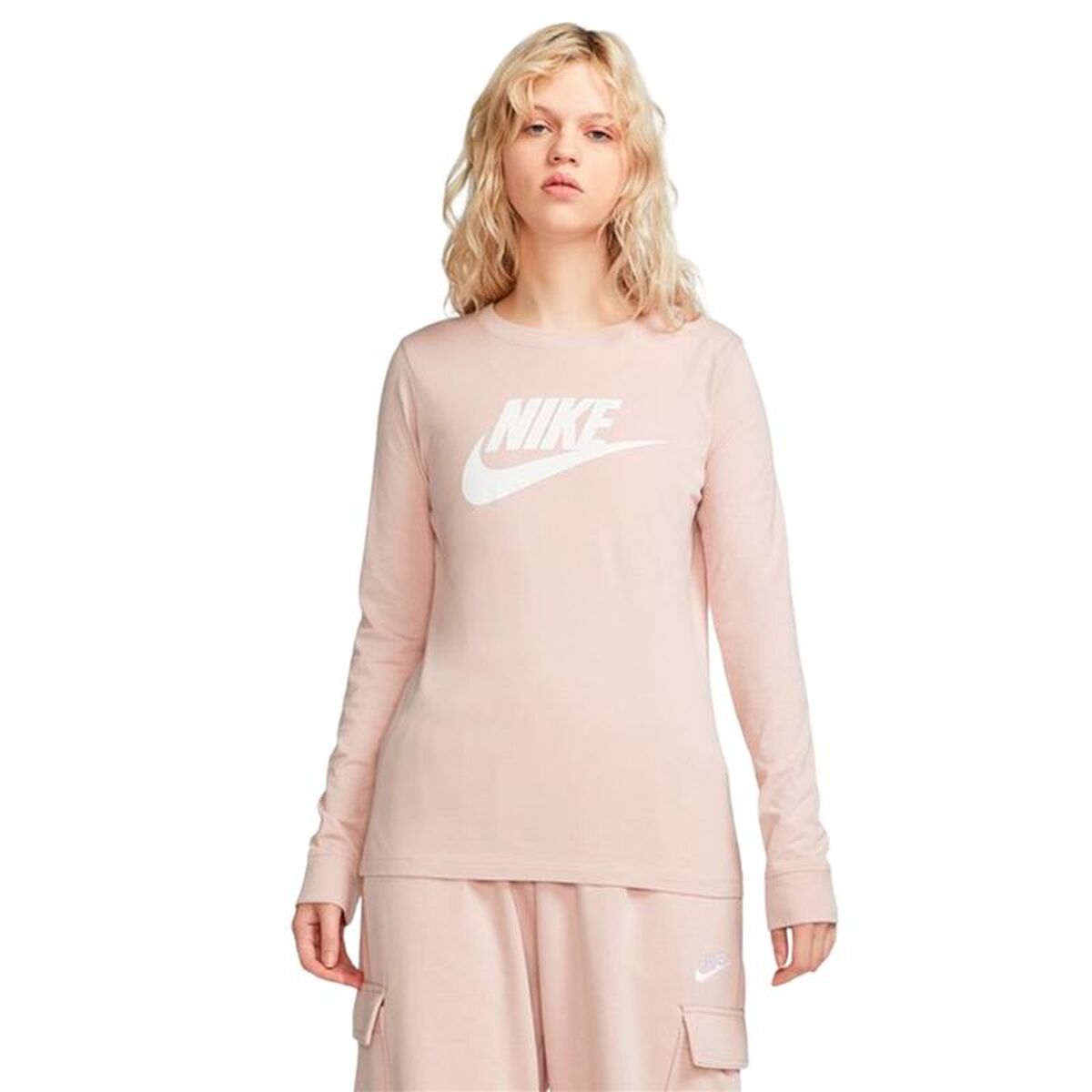 Women’s Short Sleeve T-Shirt Nike BV6171-602 Light Pink (S)-0