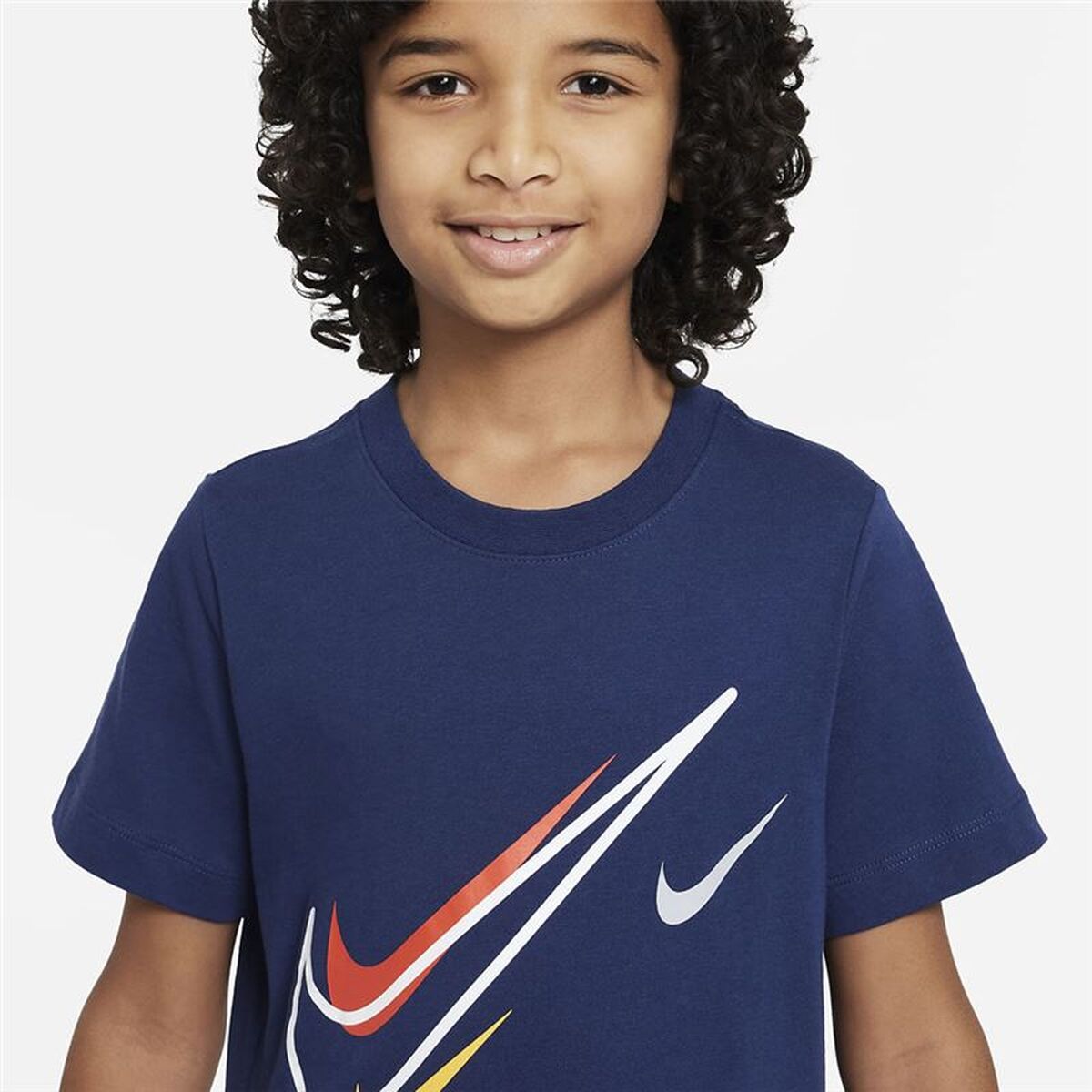 Child's Short Sleeve T-Shirt Nike DX2297-410-4