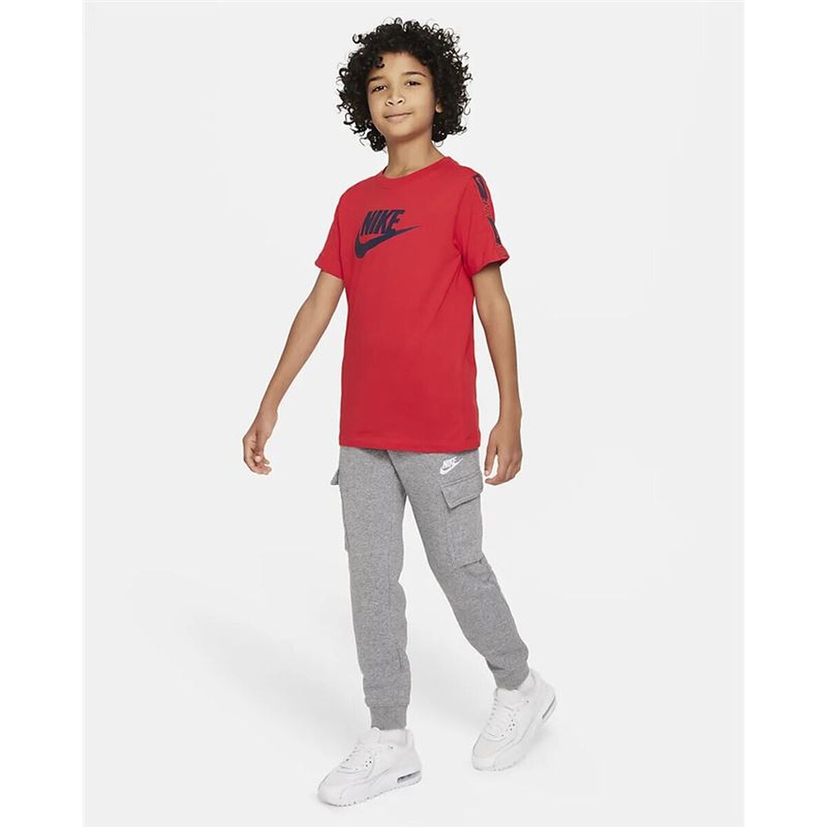 Child's Short Sleeve T-Shirt Nike Red-2