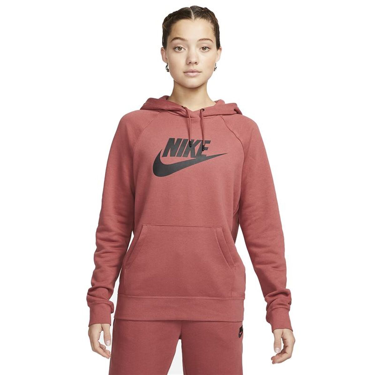 Women’s Hoodie Nike Essential Crimson Red-0