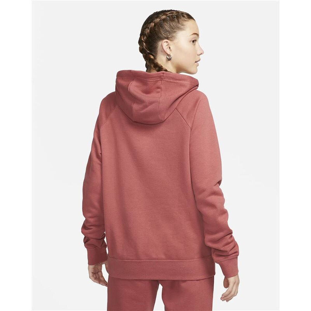 Women’s Hoodie Nike Essential Crimson Red-5