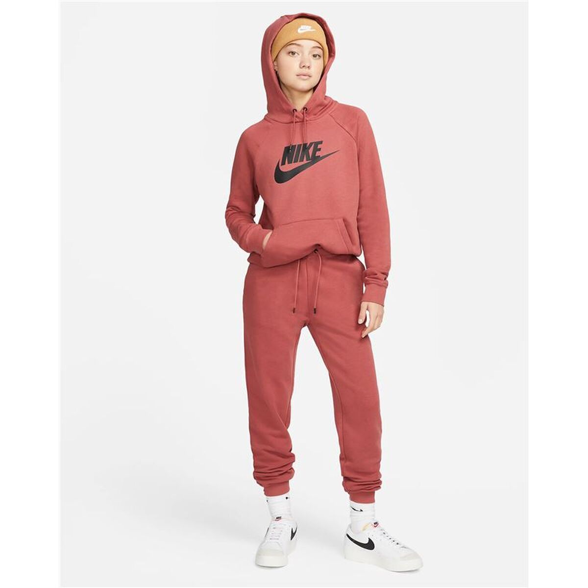 Women’s Hoodie Nike Essential Crimson Red-2