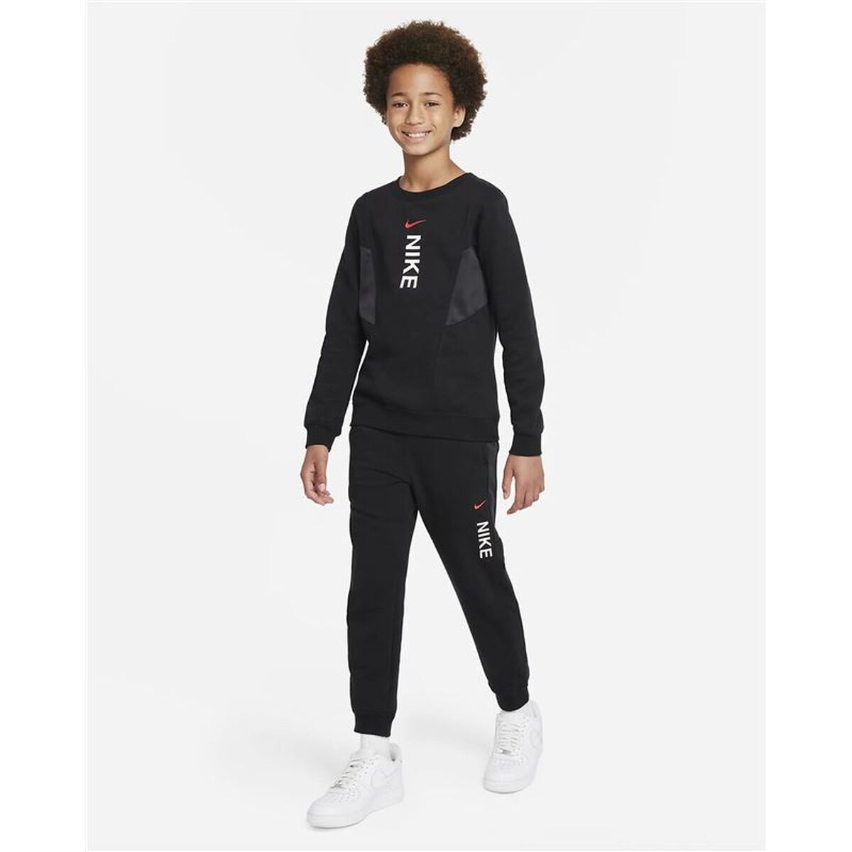 Long Sports Trousers Nike Sportswear Hybrid Black-4