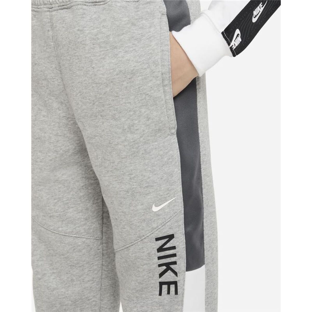 Children’s Sports Shorts Nike NSW HYBRID FLC BB Grey-5